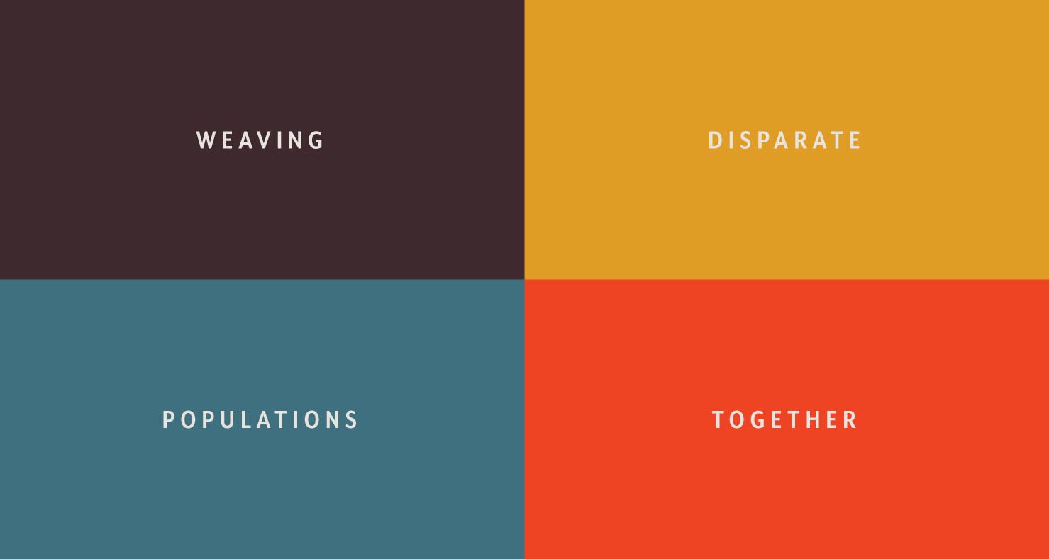 Weaving disparate populations together through messaging